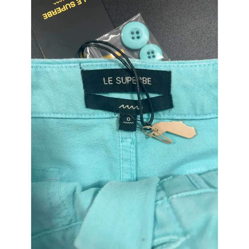 Le Superbe NWT Beach Crawler Shorts Jeans in Maldives Size 0 MSRP $175‎